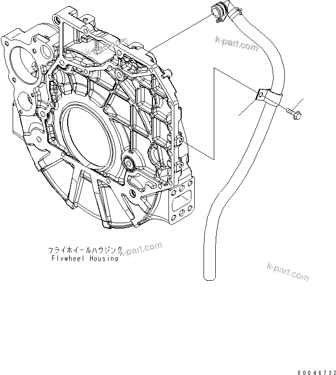 Komatsu parts book diagram for SAA6D107E-1G-W S/N 26500006-UP: BREATHER HOSE RELATED PARTS