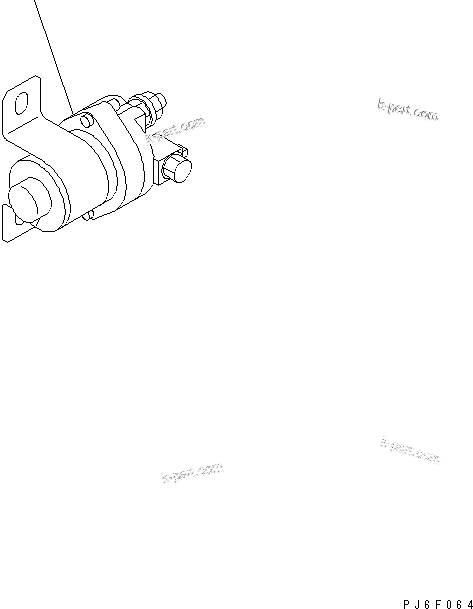 Komatsu parts book diagram for SAA6D107E-1G-W S/N 26500006-UP: HEATER SWITCH