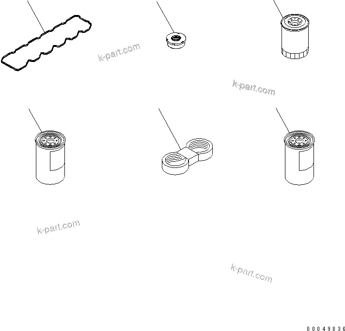 Komatsu parts book diagram for SAA6D107E-1G-W S/N 26500006-UP: SPARE PARTS (FOR 35A SHIELD ALTERNATOR)(#26507589-)