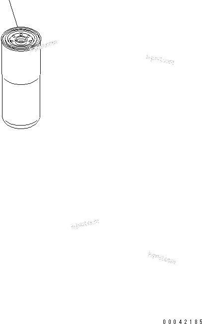 Komatsu parts book diagram for SAA6D170E-5CR-W S/N 610001-UP: FUEL FILTER (SERVICE ONLY)