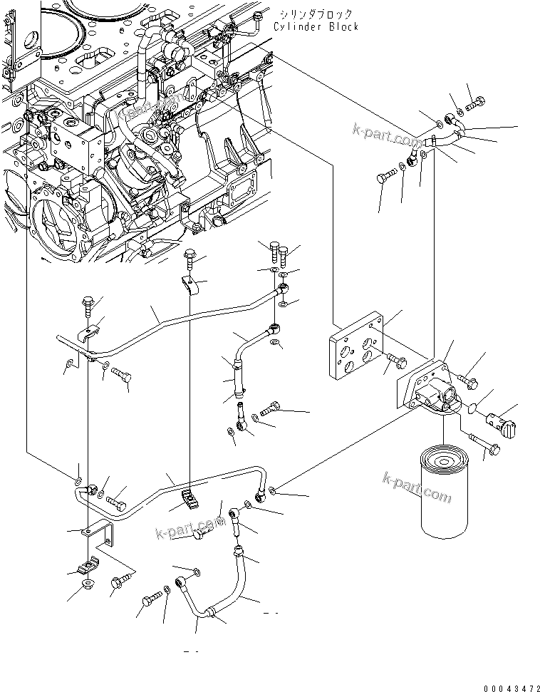 Komatsu parts book diagram for SAA6D170E-5CR-W S/N 610001-UP: CORROSION RESISTOR (HARD WATER ARRANGE)(#610001-610782)
