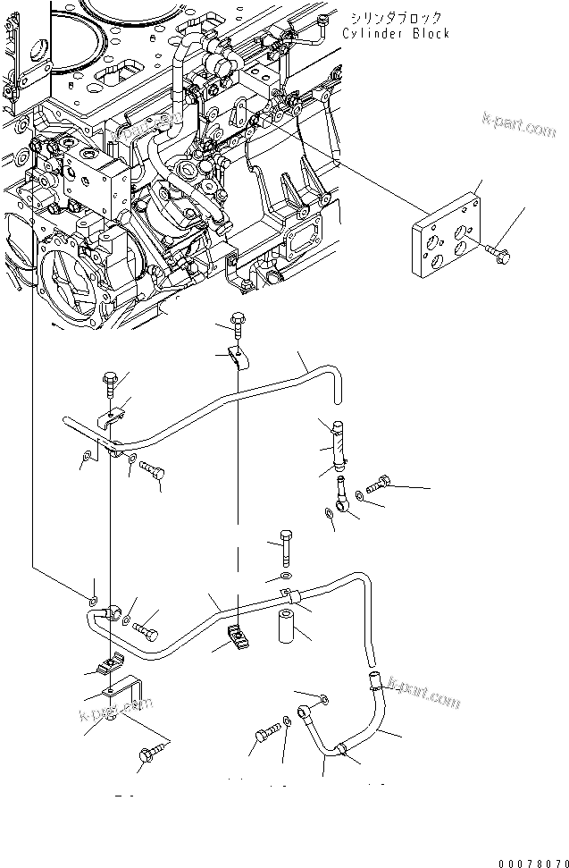 Komatsu parts book diagram for SAA6D170E-5CR-W S/N 610001-UP: CORROSION RESISTOR (WITHOUT COROSSION RESISTOR)(#610783-)