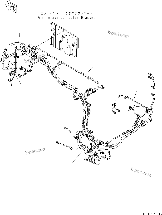 Komatsu parts book diagram for SAA6D170E-5CR-W S/N 610001-UP: ELECTRICAL WIRING