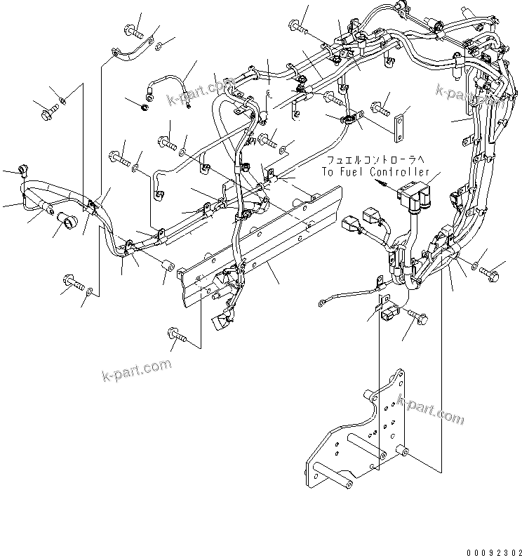 Komatsu parts book diagram for SAA6D140E-5BR-W S/N 630001-UP: ELECTRICAL WIRING (1/5)(#630437-)