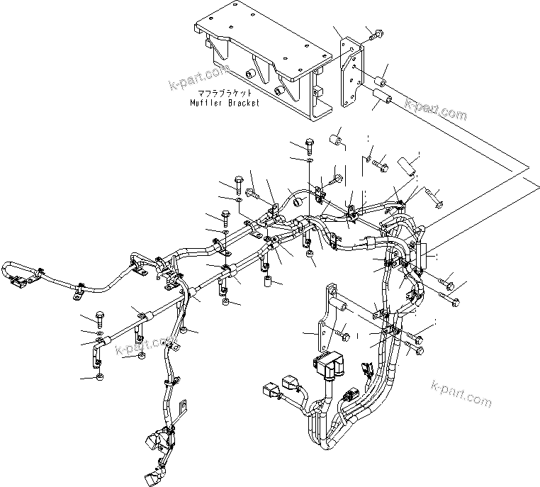 Komatsu parts book diagram for SAA6D140E-5BR-W S/N 630001-UP: ELECTRICAL WIRING (3/5)(#630437-)