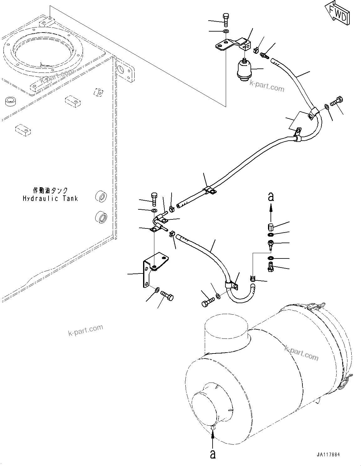 Komatsu parts book diagram for WA485-11E0 S/N H35051-UP: ENGINE WIRING HARNESS, WITHOUT TURBO II, DUST INDICATOR