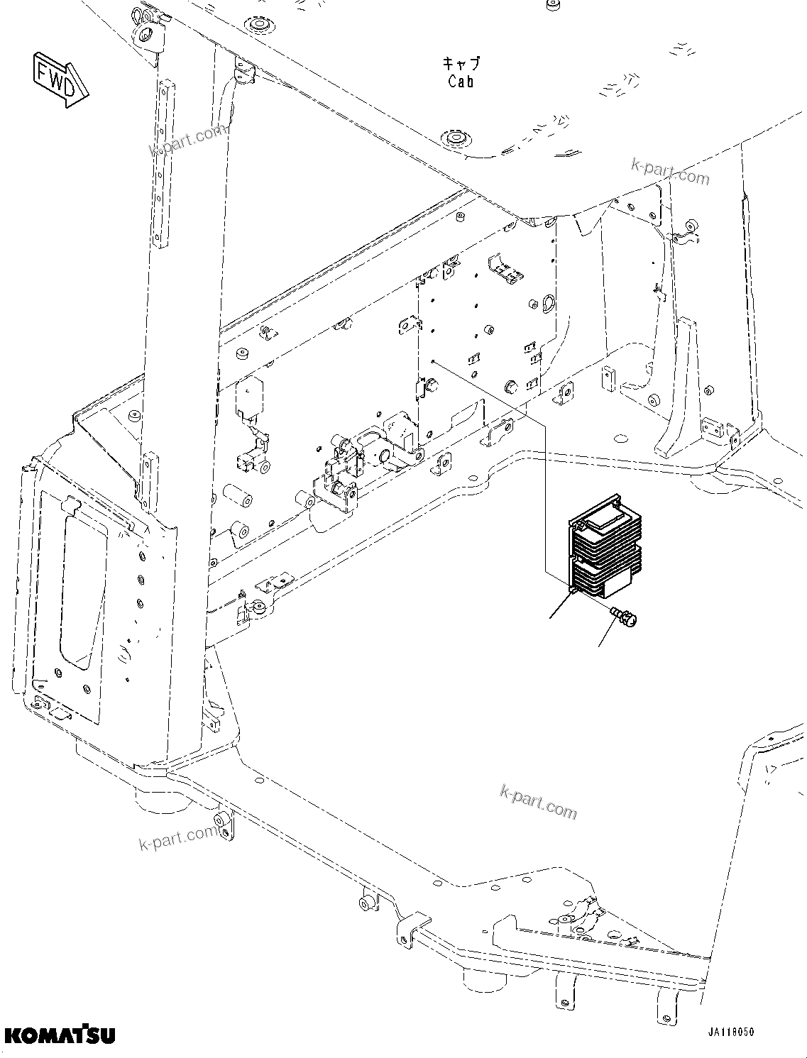 Komatsu parts book diagram for WA485-11E0 S/N H35051-UP: OPERATORґS SEAT, 4-POINT 50MM SEAT BELT, SEARS NEXUS DX, WITHOUT AFJS, CONVERTER