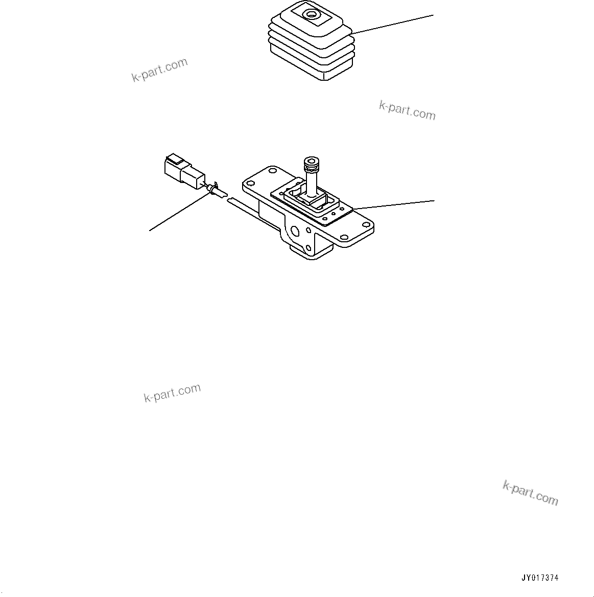 Komatsu parts book diagram for WA485-11E0 S/N H35051-UP: LOADER CONTROL UNIT, WITH 2-EPC LEVER LOADER CONTROL, WITHOUT AFJS, ELECTRIC LEVER (1/2) (FOR BOOM)