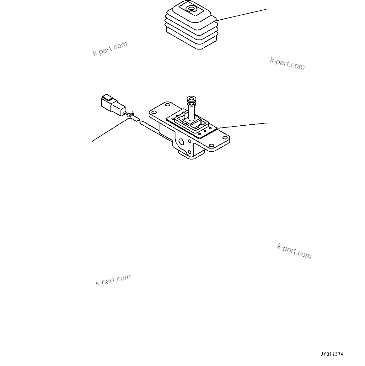 Komatsu parts book diagram for WA485-11E0 S/N H35051-UP: LOADER CONTROL UNIT, WITH 3-EPC LEVER LOADER CONTROL, WITHOUT AFJS, ELECTRIC LEVER (1/3) (FOR BOOM)