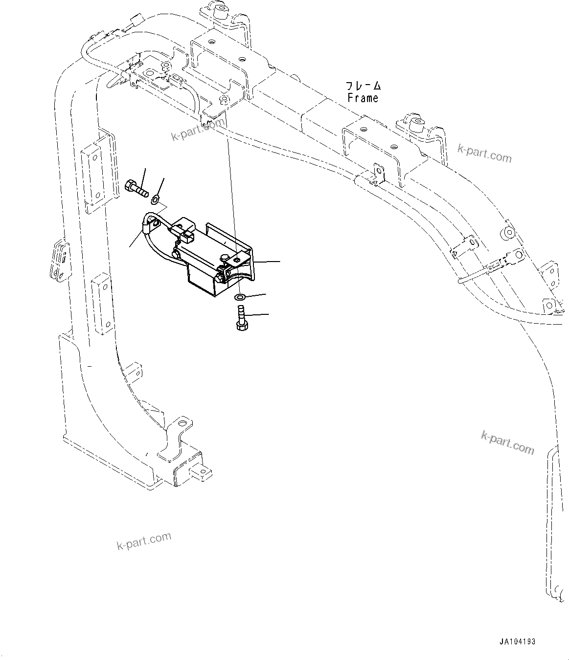 Komatsu parts book diagram for WA485-11E0 S/N H35051-UP: ENGINE HOOD, BACKUP ALARM