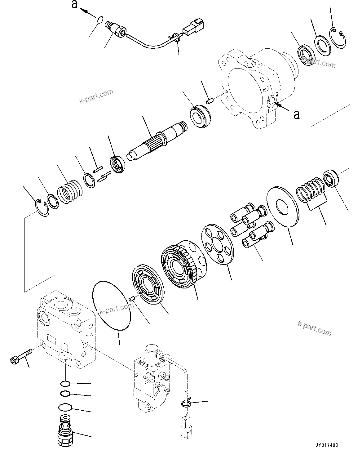 Komatsu parts book diagram for WA475-11E0 S/N H30051-UP: RADIATOR, FAN MOTOR (2/2)