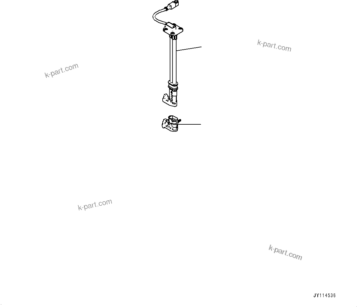 Komatsu parts book diagram for WA475-11E0 S/N H30051-UP: DEF TANK, WITHOUT AFJS, DEF TANK SENSOR