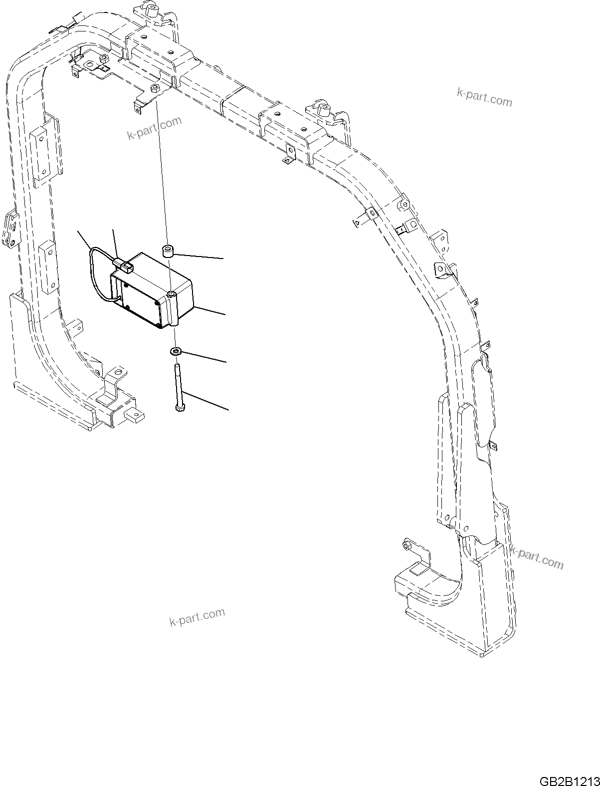 Komatsu parts book diagram for WA475-11E0 S/N H30051-UP: TRAVEL ALARM, BACK-UP, WHITE NOISE