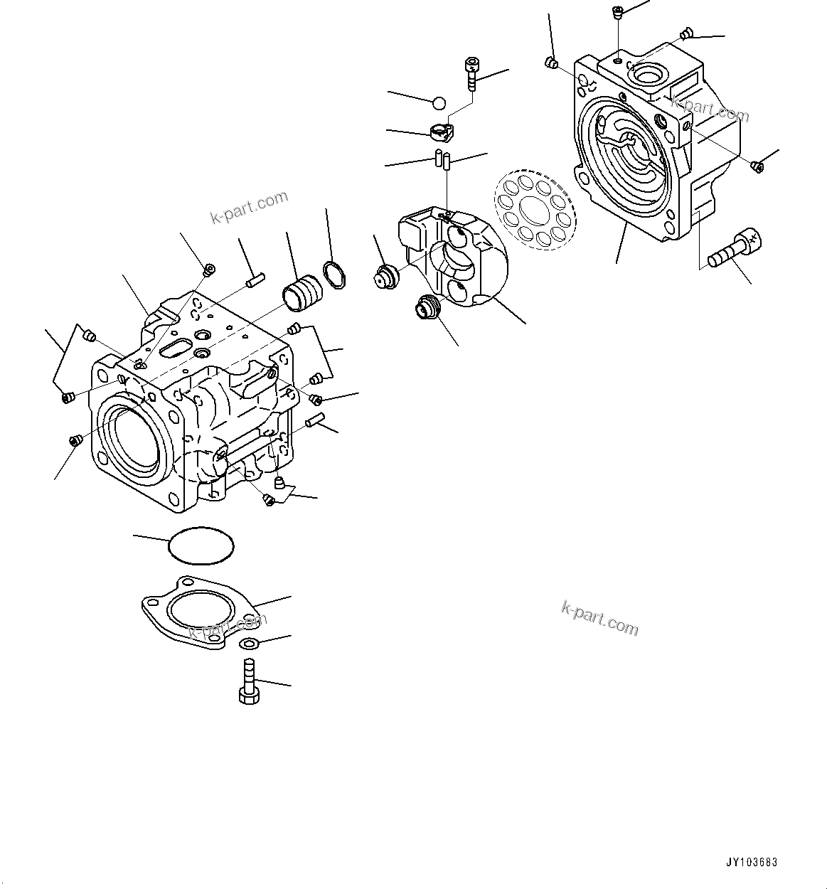 Komatsu parts book diagram for WA475-11E0 S/N H30051-UP: HYDRAULIC PUMP, WITHOUT AFJS, PISTON PUMP (18/22)