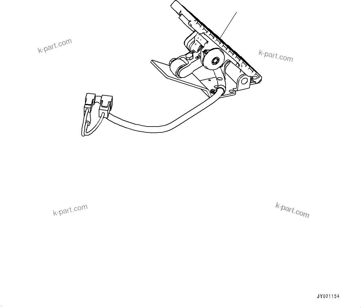 Komatsu parts book diagram for WA475-11E0 S/N H30051-UP: ROPS CAB AND FLOOR FRAME GROUP, WITHOUT AFJS, ACCELERATOR PEDAL