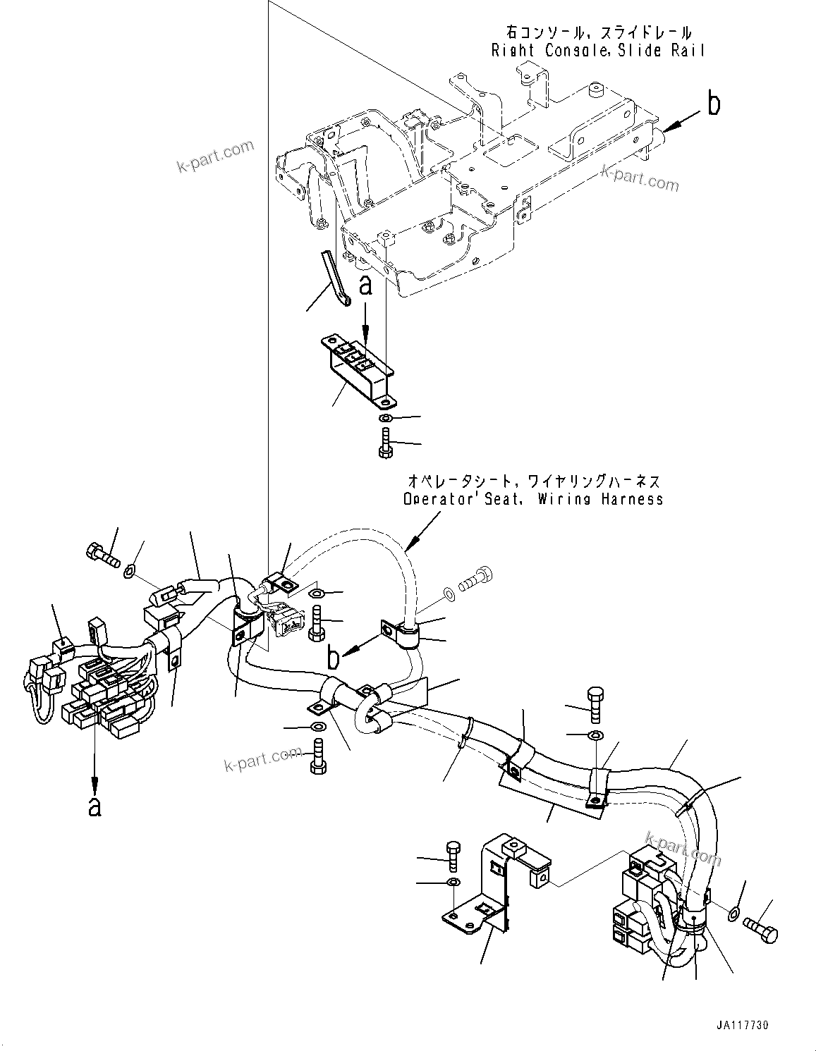 Komatsu parts book diagram for WA475-11E0 S/N H30051-UP: LOADER CONTROL UNIT, WITH EPC MULTI-FUNCTION MONO LEVER PCS, WITHOUT AFJS, WIRING HARNESS