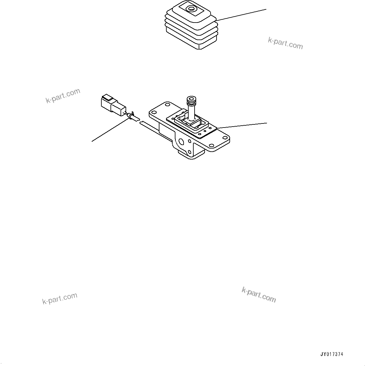 Komatsu parts book diagram for WA475-11E0 S/N H30051-UP: LOADER CONTROL UNIT, WITH 3-EPC LEVER LOADER CONTROL, WITH AFJS, ELECTRIC LEVER (3/4) (FOR ATTACHMENT)