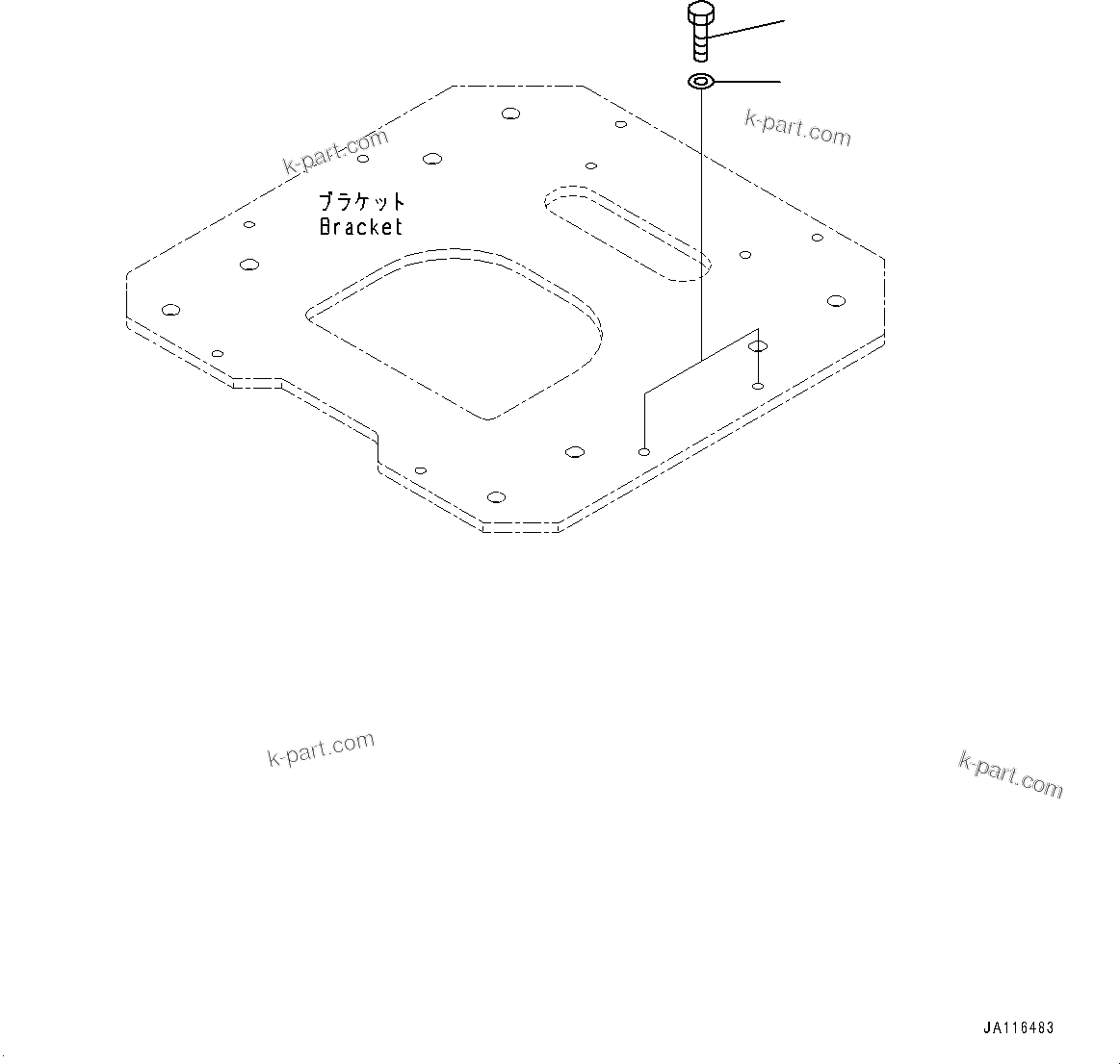 Komatsu parts book diagram for WA475-11E0 S/N H30051-UP: LOADER CONTROL UNIT, WITH EPC MULTI-FUNCTION MONO LEVER PCS, WITHOUT AFJS, BOLT