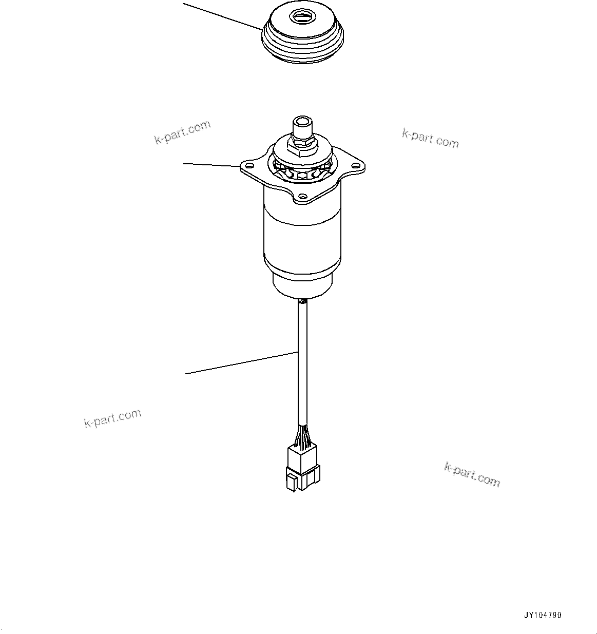 Komatsu parts book diagram for WA475-11E0 S/N H30051-UP: LOADER CONTROL UNIT, WITH EPC MULTI-FUNCTION MONO LEVER PCS, WITHOUT AFJS, ELECTRIC LEVER (FOR WORK EQUIPMENT)
