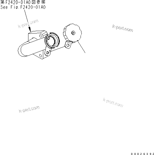 Komatsu parts book diagram for WA320-5 S/N 60001-UP: TRANSFER CAP
