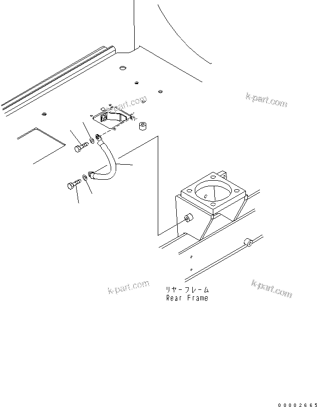 Komatsu parts book diagram for WA320-5 S/N 60001-UP: FLOOR (EARTH)