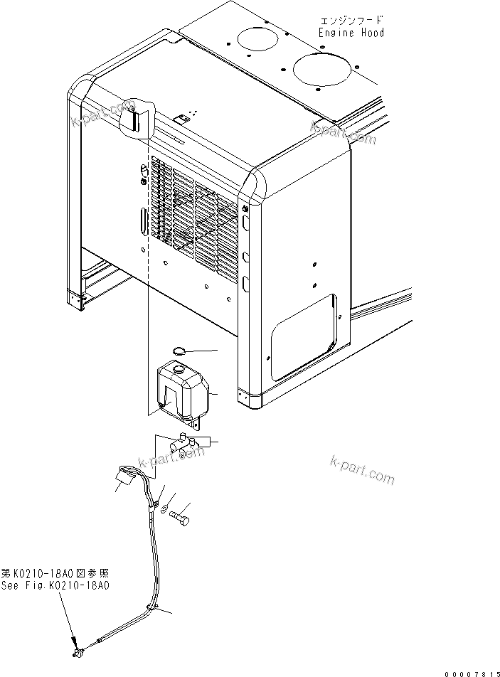 Komatsu parts book diagram for WA320-5 S/N 60001-UP: WINDOW WASHER