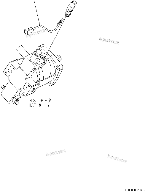 Komatsu parts book diagram for WA320-5 S/N 60001-UP: GAUGE AND SENSOR