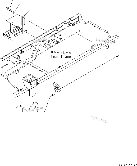 Komatsu parts book diagram for WA320-5 S/N 60001-UP: COUNTERWEIGHT (STEP)(#60655-)