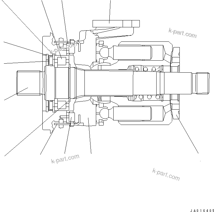 Komatsu parts book diagram for WA320-5 S/N 60001-UP: PUMP (2/17)(#60087-62461)