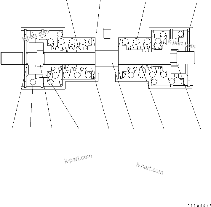 Komatsu parts book diagram for WA320-5 S/N 60001-UP: PUMP (3/17)(#60087-62461)