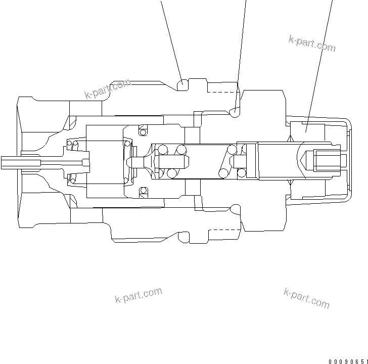 Komatsu parts book diagram for WA320-5 S/N 60001-UP: PUMP (5/17)(#60087-62020)