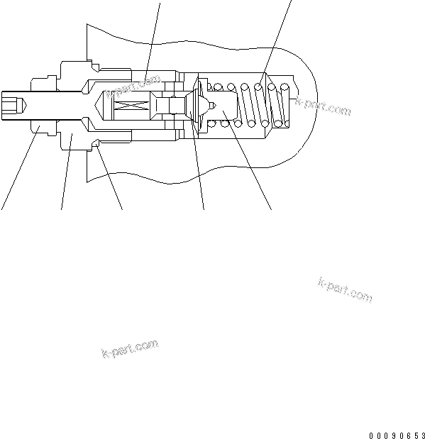 Komatsu parts book diagram for WA320-5 S/N 60001-UP: PUMP (6/17)(#60087-62461)