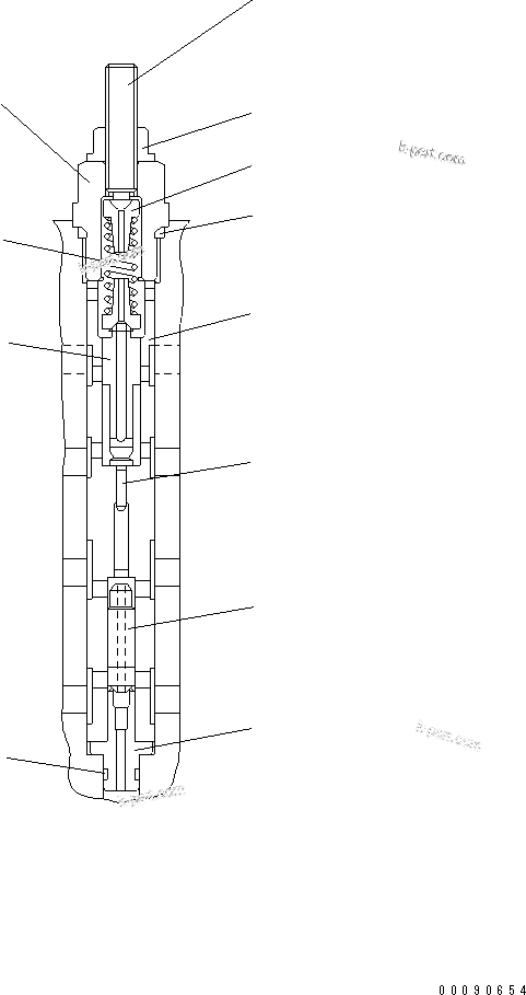 Komatsu parts book diagram for WA320-5 S/N 60001-UP: PUMP (7/17)(#60087-62461)
