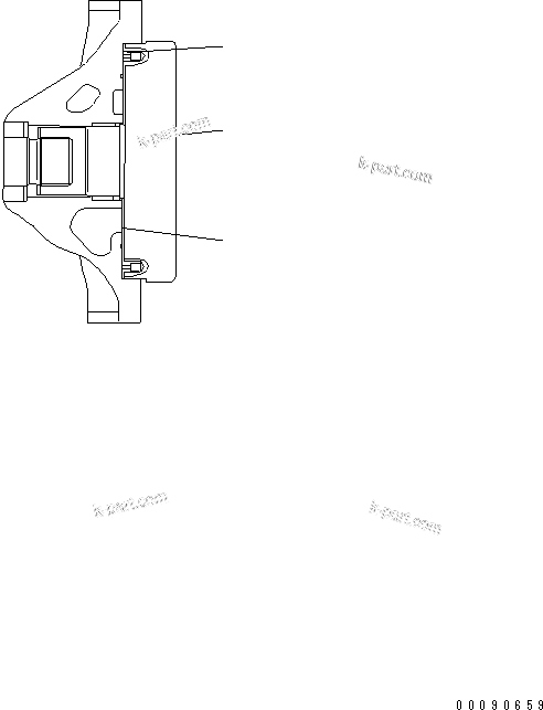 Komatsu parts book diagram for WA320-5 S/N 60001-UP: PUMP (12/17)(#60087-62461)