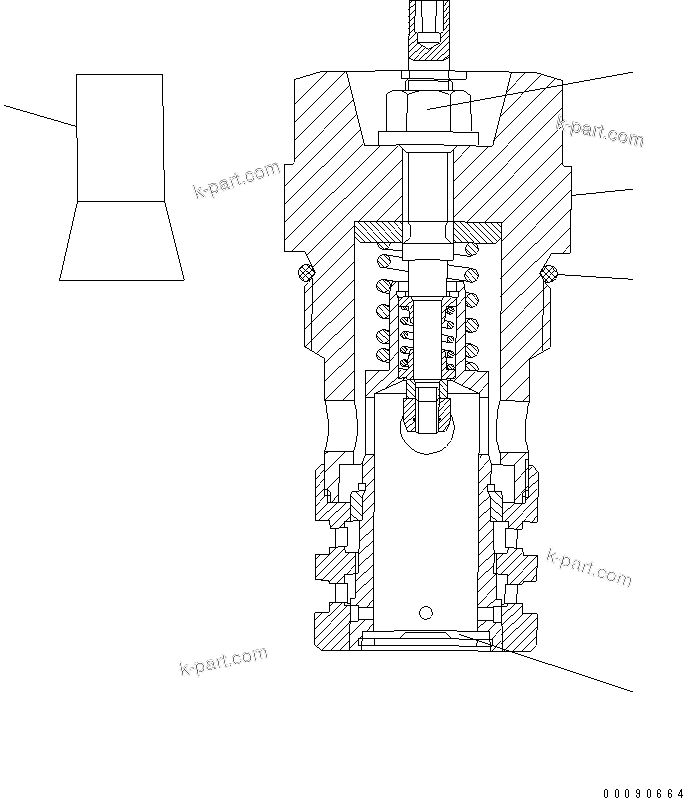 Komatsu parts book diagram for WA320-5 S/N 60001-UP: PUMP (16/17)(#62021-62461)