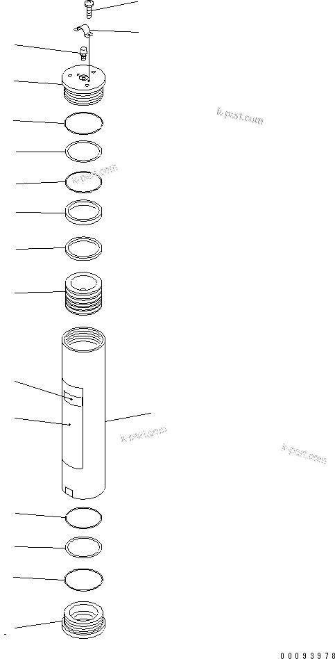 Komatsu parts book diagram for WA320-5 S/N 60001-UP: ACCUMULATOR (FOR ECSS)(#62081-62249)