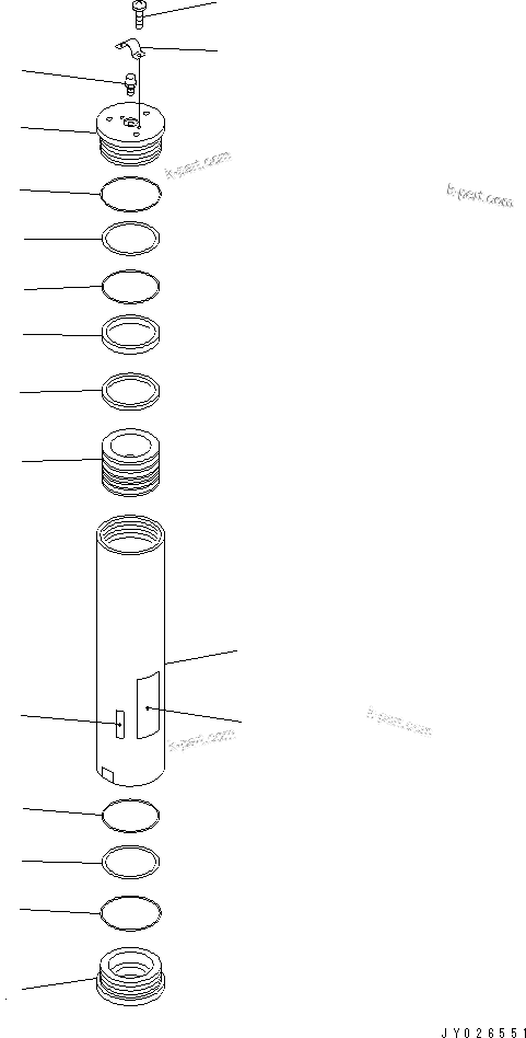 Komatsu parts book diagram for WA320-5 S/N 60001-UP: ACCUMULATOR (FOR ECSS)(#62250-)