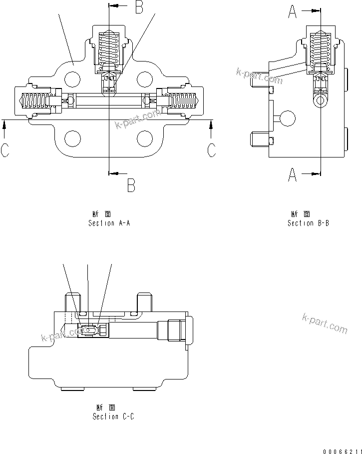 Komatsu parts book diagram for WA320-5 S/N 60001-UP: MOTOR (6/7) (WITH ORIFICE)(#62021-62484)