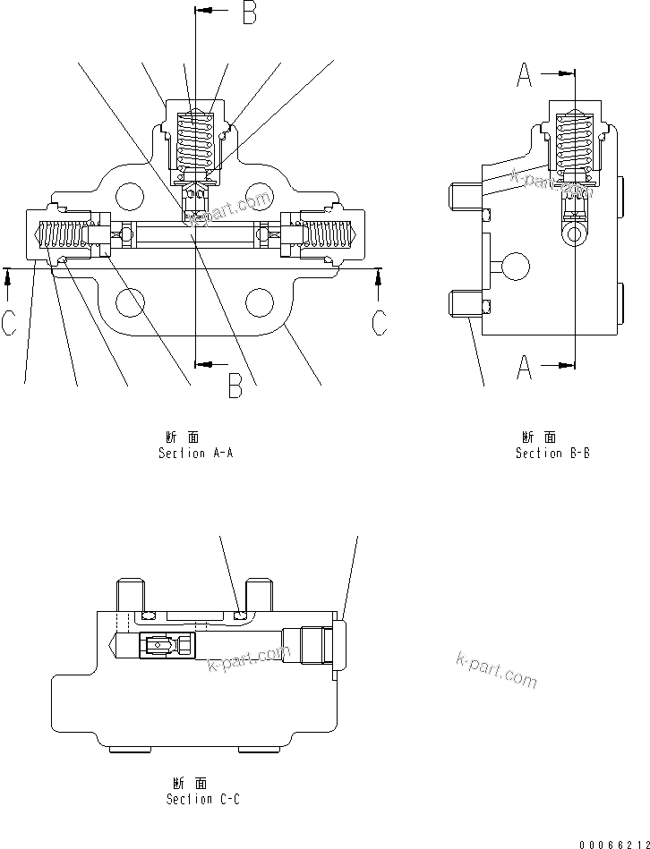Komatsu parts book diagram for WA320-5 S/N 60001-UP: MOTOR (7/7) (WITHOUT ORIFICE)(#62021-62484)