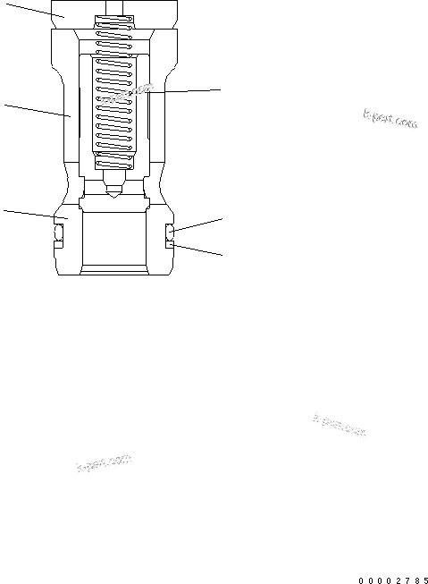 Komatsu parts book diagram for WA320-5 S/N 60001-UP: VALVE (4/4)