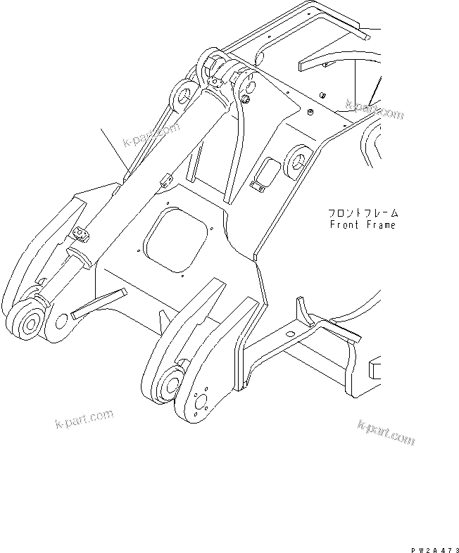 Komatsu parts book diagram for WD500-3 S/N 50001-UP: LIFT CYLINDER