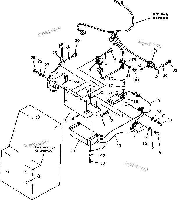 Komatsu parts book diagram for WD600-1 S/N 10001-UP: A.P.S. CONTROLLER