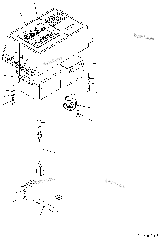 Komatsu parts book diagram for WF450-3 S/N 54001-UP: MAINTENANCE MONITOR (INNER PARTS)