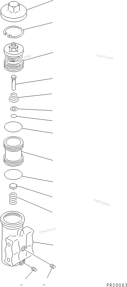 Komatsu parts book diagram for WF450T-1 S/N 10001-UP: AIR GOVERNOR