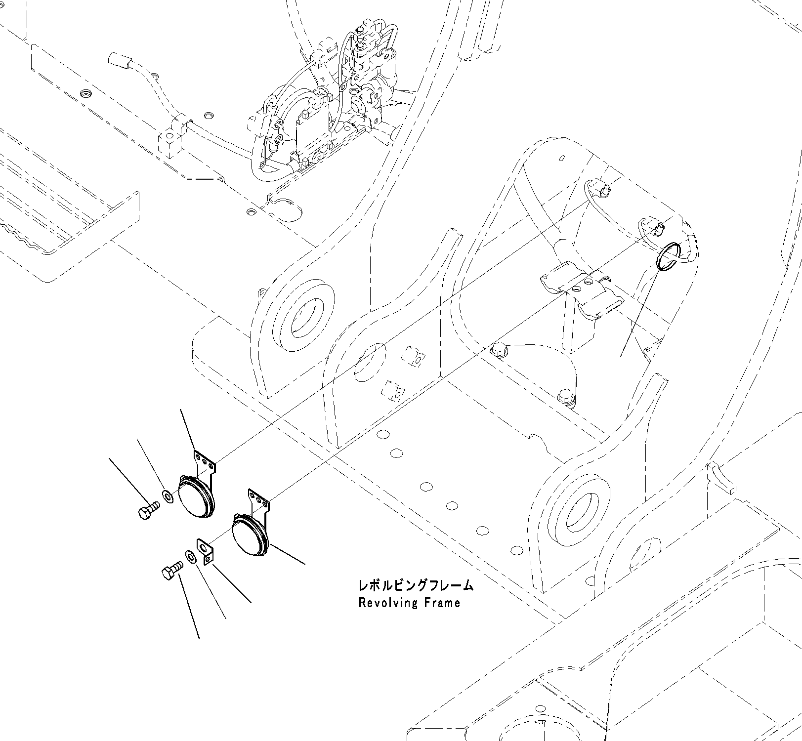 Excavators Komatsu / PC290-8K S/N 10001-UP ( Standard Machine )(0000002u) / Horn(#10001-)(23 : X21-1134660-01)