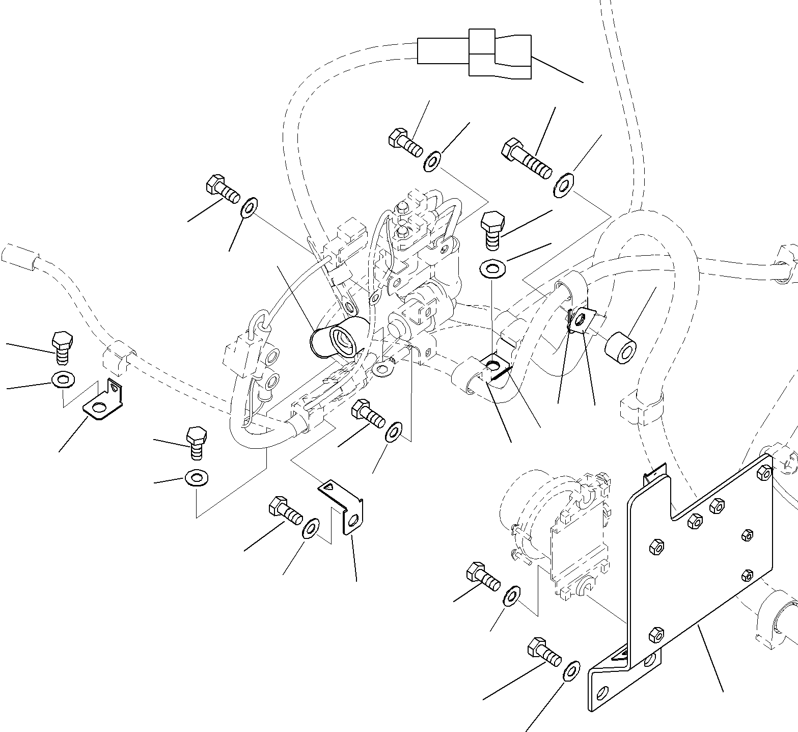 Excavators Komatsu / PC290-8K S/N 10001-UP ( Standard Machine )(0000002u) / Electric Wiring (1/5)(#10001-)(24 : X21-1158740-01)