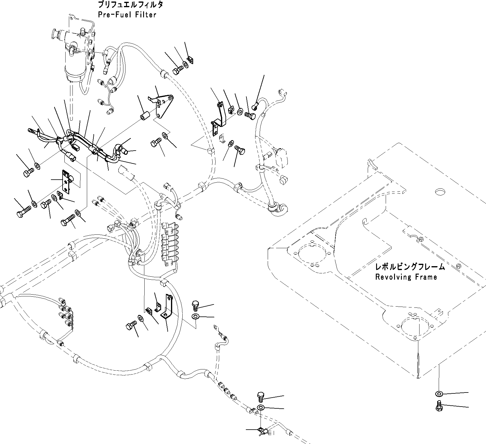 Komatsu parts book diagram for PC290-8K S/N 10001-UP ( Standard Machine ): ELECTRIC WIRING (4/5)(#10001-)