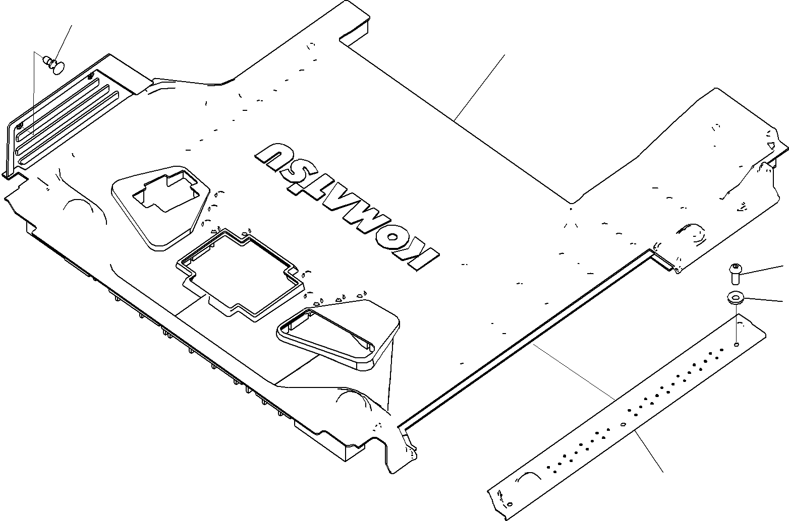 Excavators Komatsu / PC290-8K S/N 10001-UP ( Standard Machine )(0000002u) / Floor Mat(#20001-)(175 : X21-1181550-01)
