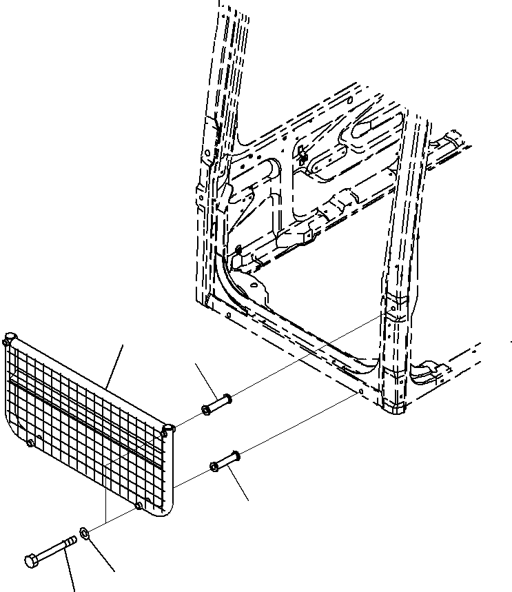 Excavators Komatsu / PC290-8K S/N 10001-UP ( Standard Machine )(0000002u) / Front Guard(#10001-)(181 : X21-1077310-01)