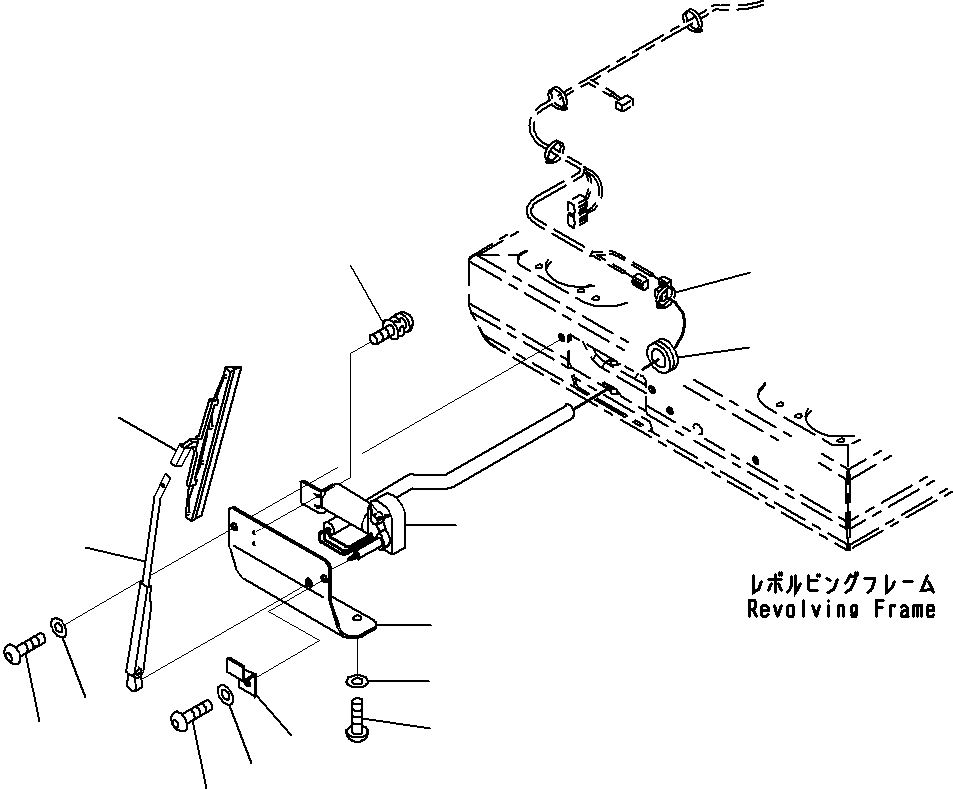 Excavators Komatsu / PC290-8K S/N 10001-UP ( Standard Machine )(0000002u) / Wiper, Lower Windshield(#10001-)(187 : X21-1151780-01)